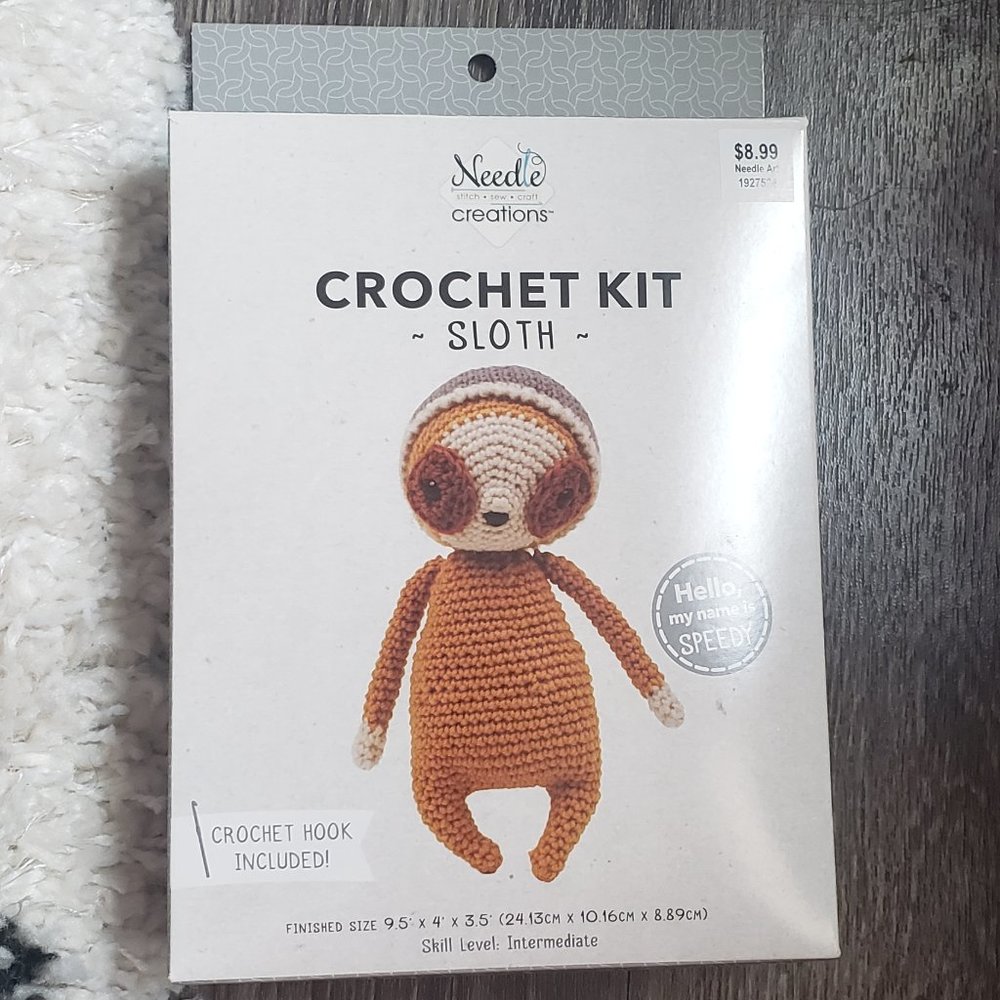 Crochet kit sloth